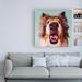 Winston Porter 'Follow Your Nose 9' by Lucia Heffernan - Wrapped Canvas Painting Print Canvas in Blue | 24 H x 24 W x 2 D in | Wayfair