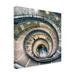 Ebern Designs Dolce Vita Rome 3 Spiral Staircase V by Philippe Hugonnard - Wrapped Canvas Photograph Print Canvas in Blue/Gray | Wayfair