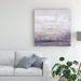 Winston Porter Amethyst Glitter I by Jennifer Goldberger - Wrapped Canvas Painting Print Canvas in Indigo/White | 14 H x 14 W x 2 D in | Wayfair