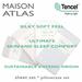 Maison Atlas Tencel Sheet Set Jersey Knit/Tencel, Wood in White | Full/Double | Wayfair 678535904959