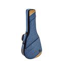 Ortega Guitars gepolstertes Soft Case - für 3/4 Akustikgitarren - Leinen, Baumwolle, Veloursleder - blau, ocean blue (OSOCACL34-OC)