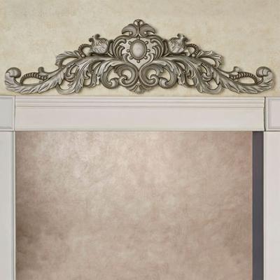 Aradella Door Topper Aged Silver , Aged Silver