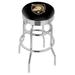 Holland Bar Stool NCAA Bar & Counter Stool Plastic/Acrylic/Leather/Metal/Faux leather in Gray | 30 H x 18 W x 18 D in | Wayfair L7C3C30USMilA