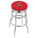 Holland Bar Stool NCAA Bar & Counter Stool Plastic/Acrylic/Leather/Metal/Faux leather in Gray | 30 H x 18 W x 18 D in | Wayfair L7C3C30Mrylnd