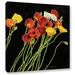 Red Barrel Studio® 'Colereux Pavots' - Painting Print Canvas in Green/Red | 14 H x 14 W x 2 D in | Wayfair 1F1558298ACD4DEDB8862EB1336BFB9A