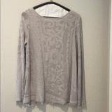 Free People Sweaters | Free People Knit Sweater | Color: Purple/Silver | Size: L
