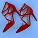 Jessica Simpson Shoes | Jessica Simpson Red Straps Heels Size 10m | Color: Red | Size: 9