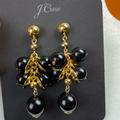 J. Crew Jewelry | J Crew Drop Earrings | Color: Black | Size: 3 Inch Drop