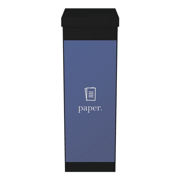 Paperflow Abfallbehälter schwarz 60 L - für Papier schwarz