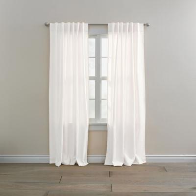 Wide Width Poly Cotton Canvas Back-Tab Panel by BrylaneHome in Eggshell (Size 48
