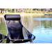Nice C Folding Camping Chair Metal in Black | 38.5 H x 23 W x 30 D in | Wayfair NC-HB-20BLACK