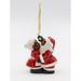 The Holiday Aisle® African American Kissing Santa Couple Hanging Figurine Ornament Ceramic/Porcelain in Red | 3.5 H x 1.75 W x 3 D in | Wayfair