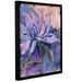 Red Barrel Studio® Blush Lily by Pamela J. Wingard - Print 18.0 H x 14.0 W x 2.0 D in blue/indigo/pinkCanvas in Black Framed | Wayfair