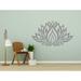 Dakota Fields Lotus Flower Yoga Studio Wall Decals Vinyl in Gray | 28 H x 44 W in | Wayfair CDBAA0A377CB44B2A61D81C4826C1942