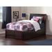 Harriet Bee Salem Sleigh Storage Platform Bed w/ Matching Footboard & Under Bed Drawers Wood in Brown/Red | 44.25 H x 41.5 W x 82 D in | Wayfair