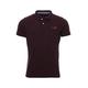 Superdry Mens Polo T-Shirt 'Classic Pique Polo' - Short Sleeved (Deepest Burgundy Grit) M