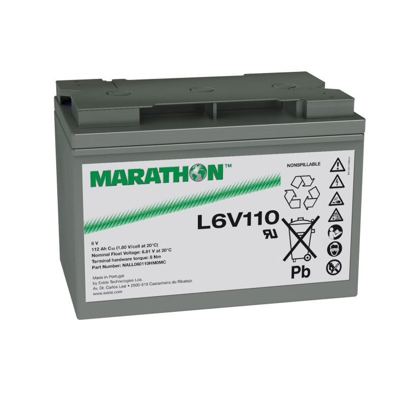 Sonnenschein / Exide Exide Marathon L6V110 6V 112Ah AGM Blei Akku VRLA Image