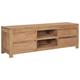 vidaXL TV Cabinet 115x30x40 cm Solid Teak Wood