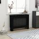 vidaXL Radiator Cover Black 112x19x81.5 cm MDF