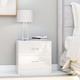 vidaXL Bedside Cabinets 2 pcs High Gloss White 40x30x40 cm Engineered Wood