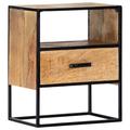 vidaXL Nightstand 40x30x50 cm Solid Mango Wood