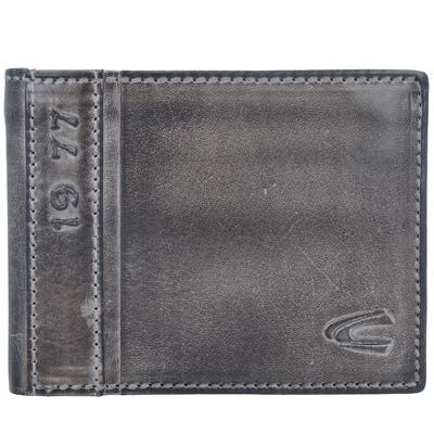 camel active Melbourne Geldbörse Leder 11,5 cm schwarz Grau Herren Image