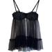 Victoria's Secret Intimates & Sleepwear | Black Vs Dream Angels Striped Mesh Babydoll | Color: Black | Size: 34c