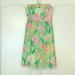 Lilly Pulitzer Dresses | Lilly Pulitzer Strapless Sundress Size 12 | Color: Green/Pink | Size: 12