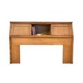 Red Barrel Studio® Alesja King Bookcase Headboard Wood in White | 42 H x 80 W x 12 D in | Wayfair 48D0A708632647719676AB1D2DCB1553