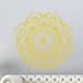 Dakota Fields Mandala Mehndi Wall Decal Vinyl in Gray/White/Yellow | 36 H x 36 W in | Wayfair 07F058D07080427B94E921BF347C5D7C