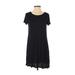 Mossimo Supply Co. Casual Dress - Shift: Black Solid Dresses - Women's Size X-Small