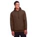 Team 365 TT96 Adult Zone HydroSport Heavyweight Pullover Hooded Sweatshirt in Sport Dark Brown size Large | Cotton Polyester