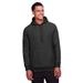 Team 365 TT96 Adult Zone HydroSport Heavyweight Pullover Hooded Sweatshirt in Black size 3XL | Cotton Polyester