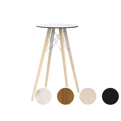Vondom »FAZ Wood« Bartisch 50x105 cm / White / Eschenholz hell Image
