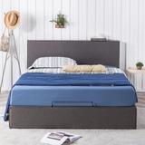 Latitude Run® Borysctsck Platform Bed Upholstered/Metal/Polyester in Gray | 33.7 H x 62.6 W x 85.8 D in | Wayfair 6354FC6CB1C646578038B3BBEDEEC795