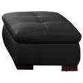 J&M Furniture 625 Italian Leather Ottoman in Black - J&M 17544311331-OTT