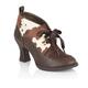 Ruby Shoo Womens Emma Heels Shoes Brown 4 UK