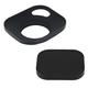 Haoge LH-B39P 39mm Square Metal Screw-in Lens Hood Hollow Out Designed with Metal Cap for Leica Rangefinder Camera with 39mm E39 Filter Thread Lens Black
