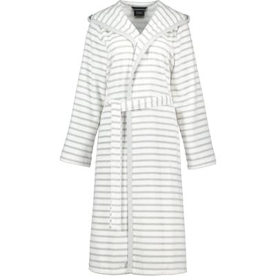 Cawö Bademäntel Damen Kapuze Breton 6596 silber - 76 L Weiss