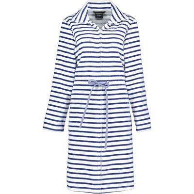 Cawö Bademäntel Damen Reißverschluss Breton 6597 navy - 16 M Weiss Image