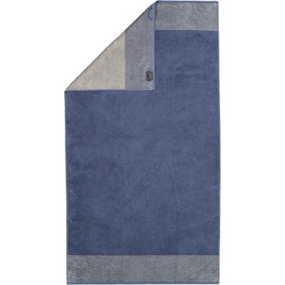 Cawö Handtücher Luxury Home Two-Tone 590 nachtblau - 10 Duschtuch 80x150 cm Grau Image