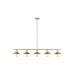 Z-Lite Casa 51 Inch 5 Light Linear Suspension Light - 613-5L-BN+FB