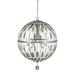 Z-Lite Almet 24 Inch 6 Light Chandelier - 430B24-BN