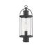 Z-Lite Roundhouse 20 Inch Tall Outdoor Post Lamp - 569PHM-BK