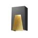 Z-Lite Millenial 10 Inch Tall LED Outdoor Wall Light - 561S-BK-GD-CSL-LED