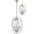 Z-Lite Ashling 15 Inch 3 Light Mini Chandelier - 6004-3S-BN