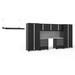 NewAge Products Pro Series 9 Piece Garage Storage Cabinet Set, Stainless Steel in Black | 84.75 H x 156 W x 24 D in | Wayfair 64157