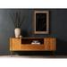 AllModern Oberon TV Stand for TVs up to 78" Wood/Metal in Brown | Wayfair 37D6F6EEB4344EC9B0E2F235B328159E