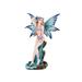 Trinx Fairy in Pond Resin in Blue/Brown/White | 22.5 H x 8.5 W x 7 D in | Wayfair 292333FA4E3D4C82B3EB83A1D3B9FE80