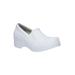 Extra Wide Width Women's Leeza Slip On by Easy Street in White (Size 9 WW)